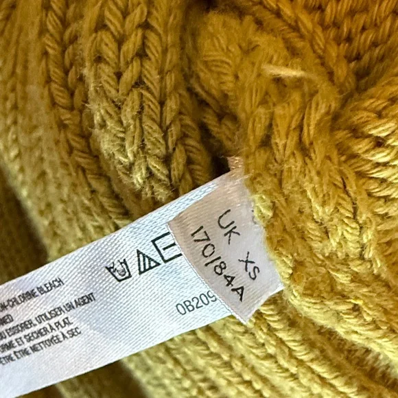 FP Beach Olive Green Women's ribbed cropped sweater size XS - Picture 6 of 10